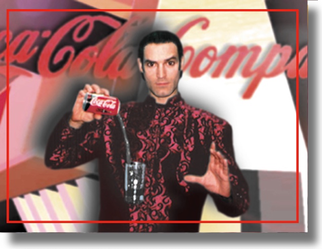 Coca Cola Clean Comedy Magician Corporate Comedy Magician For Private Events and Trade Shows in Beverly Hills, Bel Air, Brentwood, Studio City, West Hills, Century City, Beverly Glen, Porter Ranch, Pacific Palisades and the Hollywood Hills